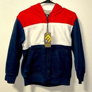 Elevani Youth Zip Up Lightweight Sweater Size 10 NWT